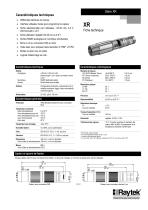 Raytek XR Fiche technique - 1