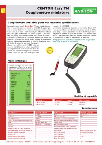 Couplemètre miniature Centor Easy TM