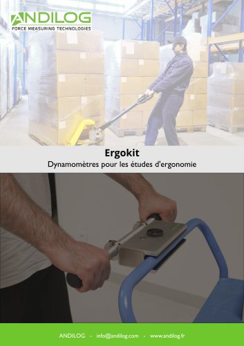 Dynamomètres pour les études d'ergonomie