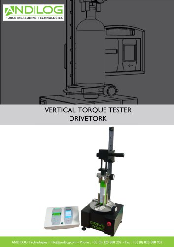 Vertical torque tester - DRIVETORK CC