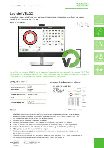 Fiche Logiciel VELOX