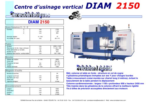 Vertical milling Machine DIAM 2150