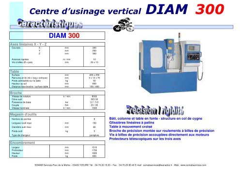 Vertical milling Machine DIAM 300