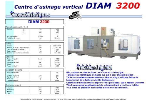 Vertical milling Machine DIAM 3200