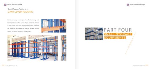 storage warehouse shelving / cantilever / for long items / medium-duty