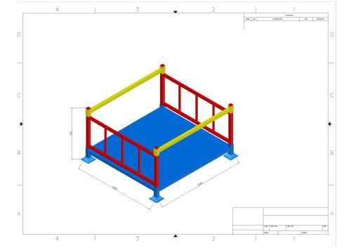 Union Stacking Rack Drawing