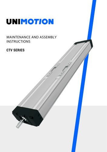 Maintenance- and assembly instructions CTV