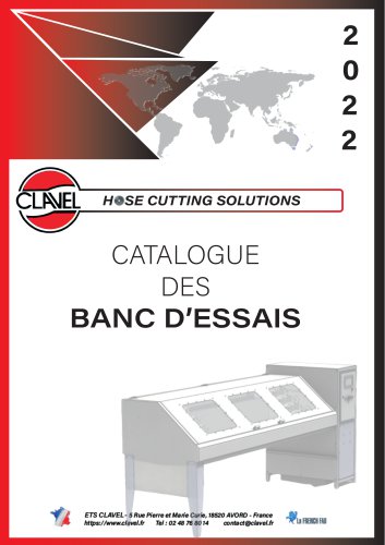 CATALOGUE BANC ESSAIS