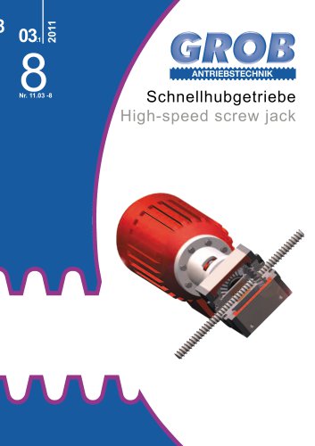 High-speed screw jack