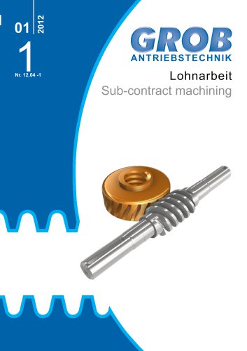 Sub-contract machining