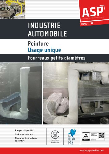 Peinture Usage Unique: Fourreaux petits diamètres