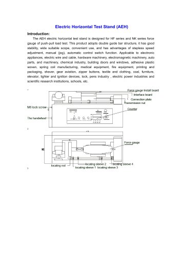 AEH Electric Horizontal Test Stand for Lab use | Wenzhou Tripod instrument