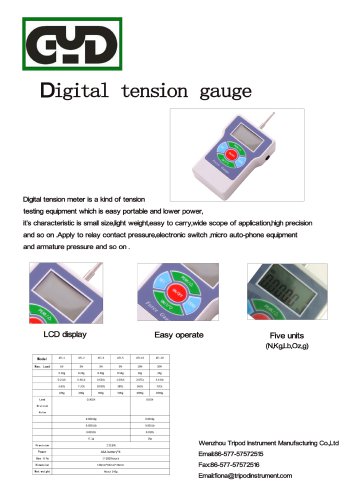 ATL Digital tension gauge for tooth/switch|Wenzhou Tripod instrument