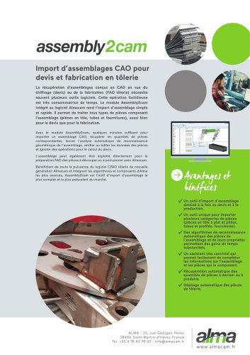 Fiche produit Almacam Assembly2cam