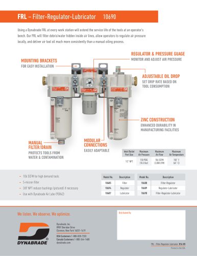 FRL – Filter-Regulator-Lubricator 10690