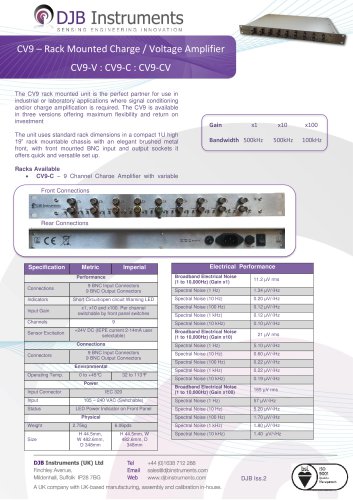 CV9 – Rack Mounted Charge