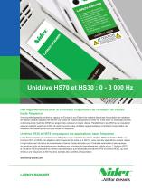 Unidrive HS70 et HS30 : 0 - 3 000 Hz - 1