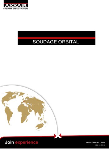 E-catalog  Axxair Soudage Orbital Préfabrication