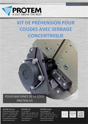 Kit de Préhension pour coudes avec serrage concentrique - US Series