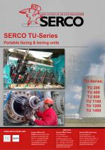 Portable facing & boring units - Portable lathes for sealing seats, bores and flanges - SERCO TU Series