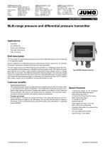 Multi-range pressure and differential pressure transmitter