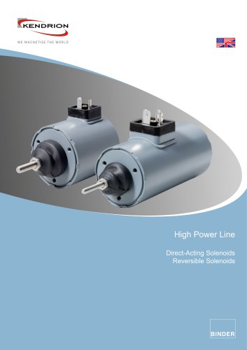 Catalogue | High Power Linear Solenoids