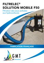 Système de filtration mobile pour eaux de drainage polluées aux hydrocarbures FILTRELEC F50