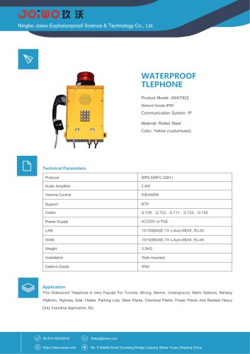 Joiwo Waterproof Telephone JWAT922