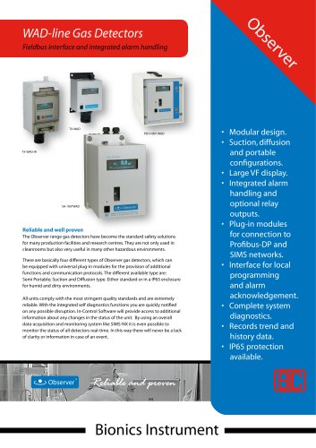 SH-WAD - Single channel suction type gas detector