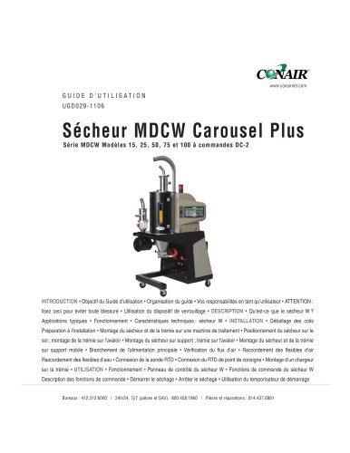 Sécheur MDCW Carousel Plus