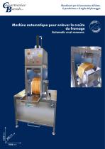 Machine automatique pour enlever la croûte du fromage - 1