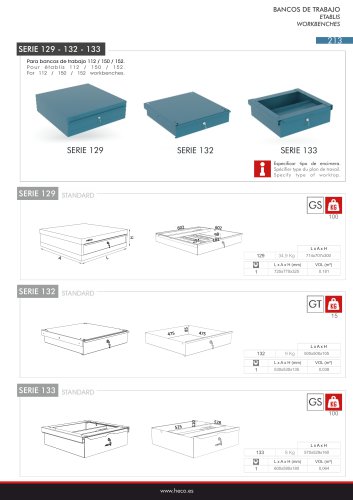 DRAWERS FOR WORKBENCHES