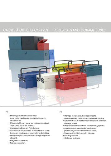 METALLIC TOOLBOSES AND STORAGE BOXES