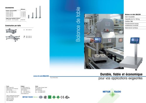 Balance de table BBA236