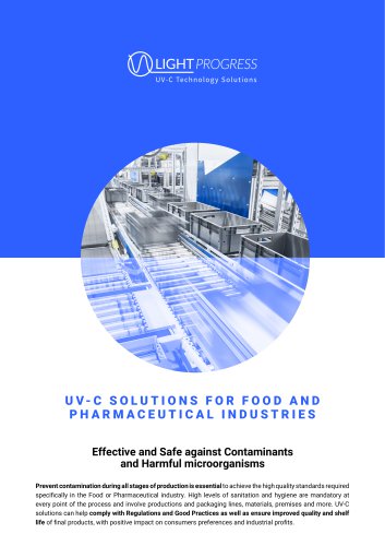 UV-C SOLUTIONS FOR INDUSTRIAL PRODUCTION