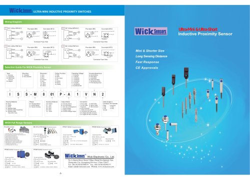 WICK Ultra Mini & Shorter Inductive Proximity Switches