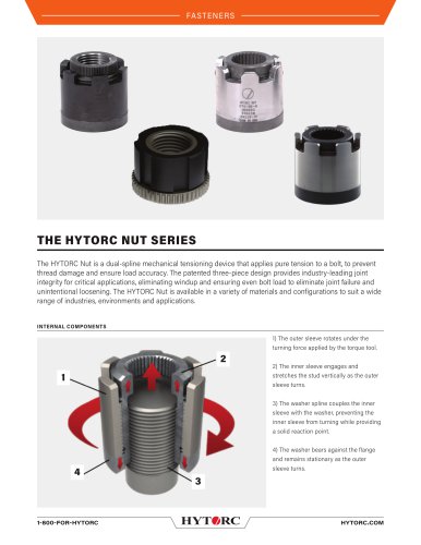 HYTORC Nut Series Cut Sheet