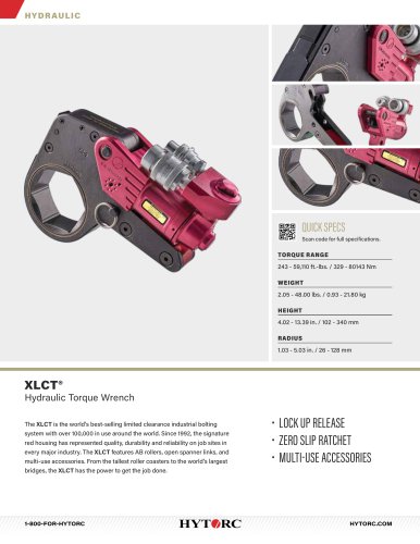 XLCT Hydraulic Torque Wrench