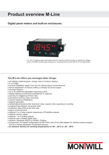 Product overview M-Line