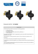 PRESSURE SWITCH –  SP SERIES