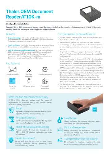 Thales OEM Document Reader AT10K-m