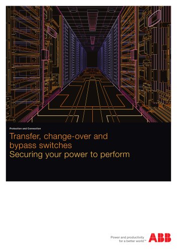 Change-over, bypass and transfer switches. Catalogue OTC1GB