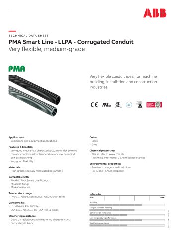 PMA Smart Line - LLPA - Corrugated Conduit