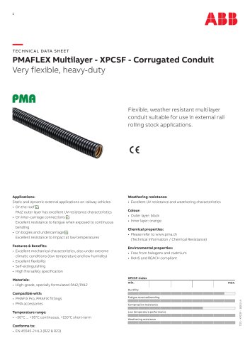 PMAFLEX Multilayer - XPCSF - Corrugated Conduit