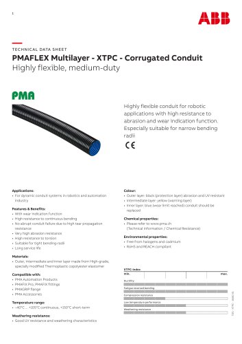 PMAFLEX Multilayer - XTPC - Corrugated Conduit