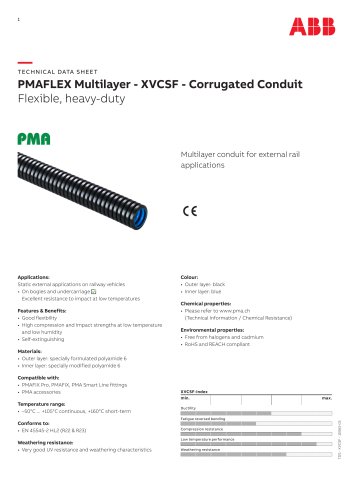 PMAFLEX Multilayer - XVCSF - Corrugated Conduit