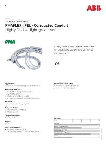 PMAFLEX - PEL - Corrugated Conduit