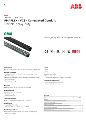 PMAFLEX - VCS - Corrugated Conduit