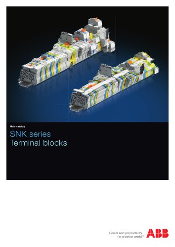 SNK terminal blocks global catalog