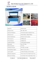 JQ catalogue de Co2 laser Fiber laser machine pour découper graver au laser - 6